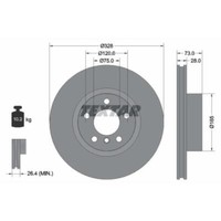 Textar 2X Bremsscheibe Vorne Ø328 Mm InnenbelüFtet FüR BMW X3 F25 Xdrive20D
