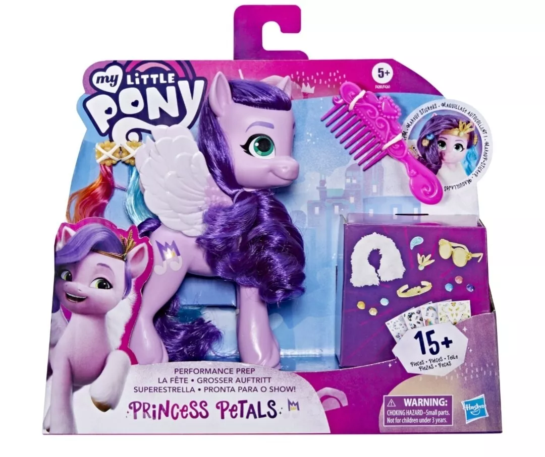 My Little Pony: A New Generation Movie Musical Star Princess Petals -  6-Inch Pony Toy that Plays Music for Kids 5 and Up - My Little Pony