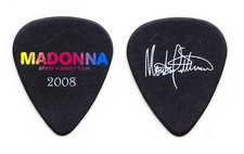 Madonna Monte Pittman Signature Black Guitar Pick - 2008 Sticky & Sweet Tour