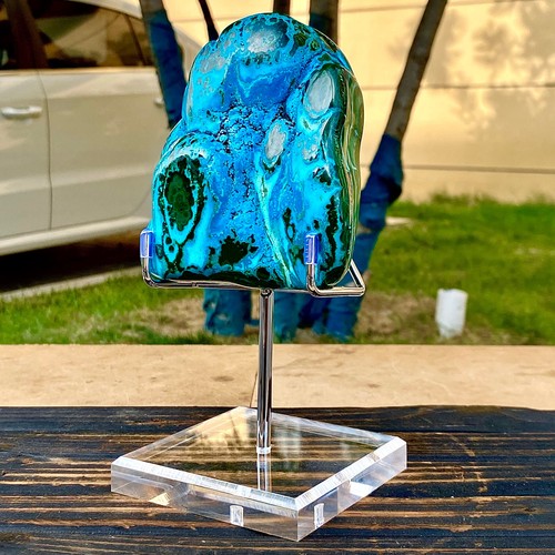 2.1LB Natural polyophthalmic Silicon malachite crystal gloss mineral specimen - Picture 8 of 12