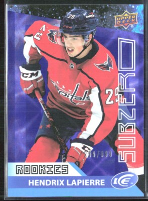 2021-22 Upper Deck Ice Sub Zero Hendrix Lapierre 09/999 #SZ-46 H10R3J