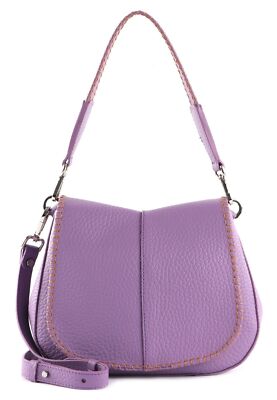GIANNI CHIARINI Helena Round Saddle Bag Umhängetasche Tasche Glicine Neu