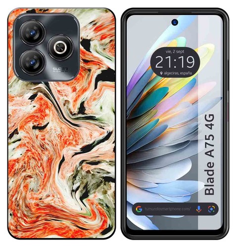 Cover Mixroom In TPU Morbido Per ZTE Blade A5 2020 - Fantasia Poker Donna C44