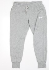 Converse Boys Grey Jogger Trousers Size L Cotton Blend Fleece Sweatpants