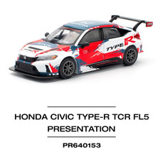 Pop Race Honda Civic Type R TCR FL5 - Presentation 1:64 Diecast Car PR640153