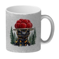 Salamander Mit Bollenhut Glitzer-Kaffeebecher Schwarzwald Motiv
