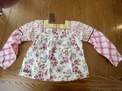 💕NWT Matilda Jane Enchanted Garden Art Jean & Peasant Top Girl's Sz 10💕 - Picture 10 of 18