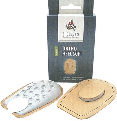 3 Paar Shoeboys Ortho Heel Soft Leder Fersenkissen Fersensporn Fersen Polster