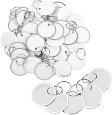 150 Pieses Metal Rim Tags Key Tags 1.57 Inch Large Round Paper Tags with Metal R