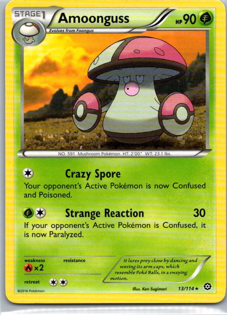 Pokemon TCG Amoonguss 13/114 Steam Siege LP