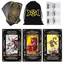 Tarot Cards with Guide Book Linen Carry Bag, 78 Classic Original Tarot