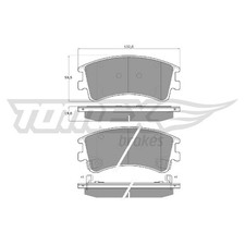 Satz Bremsbeläge Bremsklötze vorne für Mazda 6 GG GY | 24124285