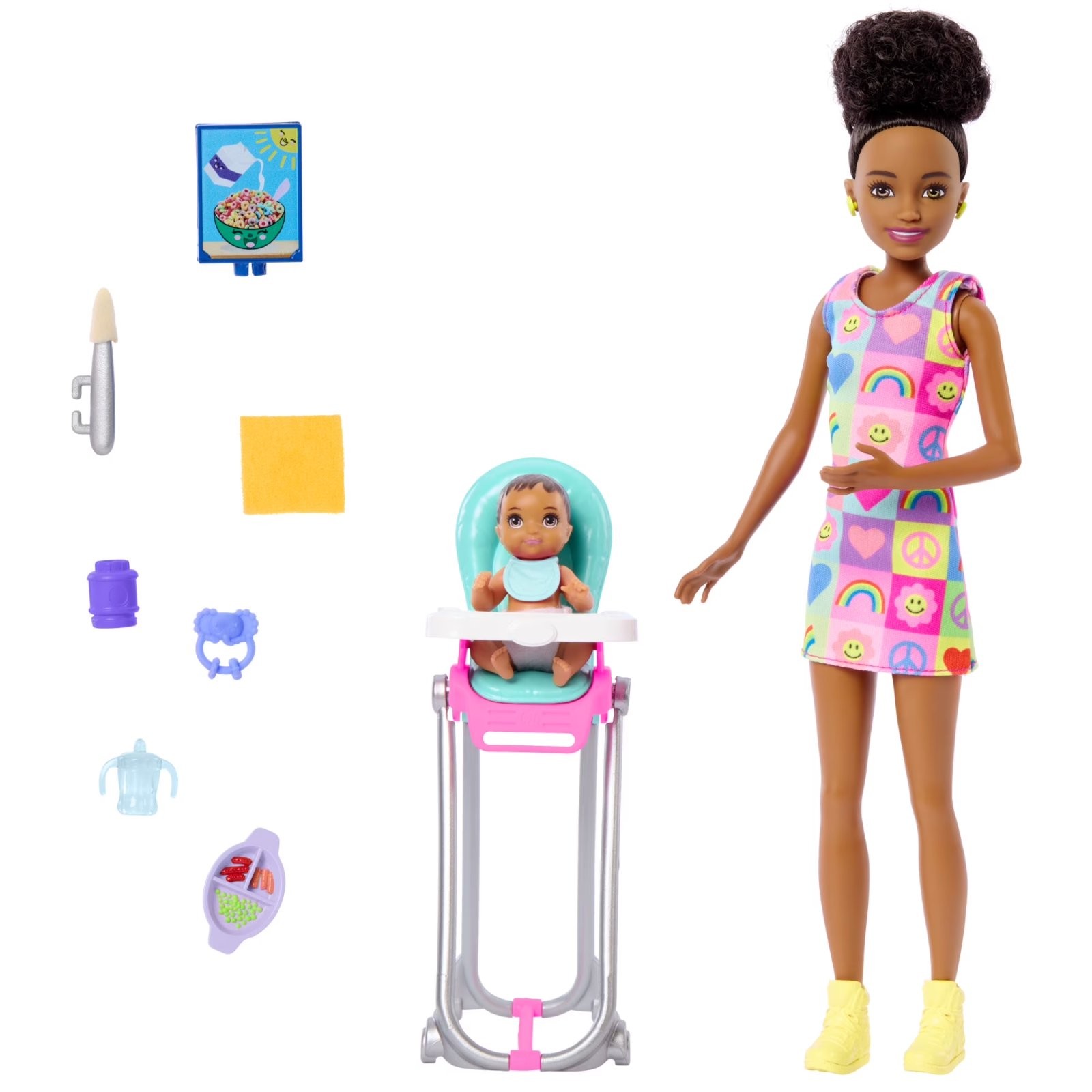 Barbie Skipper Babysitters Inc & Playset, Includes Doll, Baby, and Mealtime