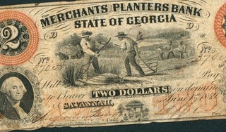 $2 1859 Merchants and Planters Bank State of Georgia Savannah CURRENCY