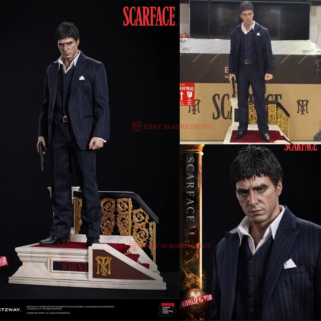 BLITZWAY 1/4 Scarface Al Pacino Resin Statue Collectibles In Stock