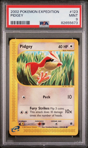 Pidgey graded PSA 9 for sale on eBay