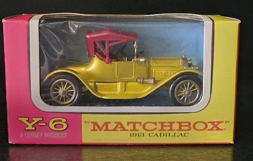 Matchbox Models of Yesteryear Y-6 1913 Cadillac Diecast Car Boxed Vintage