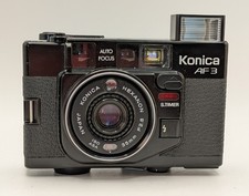 Konica AF3 Auto Focus w/ Hexanon 35mm f2.8 Film Camera - For Parts or Repair