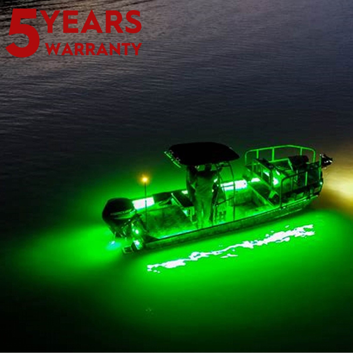 Fishing Boat / Kayak Boat Green Night Fishing LED Light Kit - IP67 Waterproofing