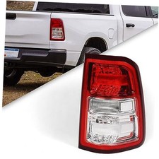 Halogen Tail Lights Assembly Compatible with Dodge Ram 1500 White RH Passenger