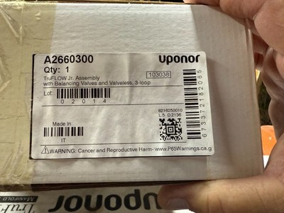 7 = Uponor A2660300 Balancing Valve Selling Each or Together.