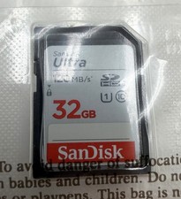 SanDisk Ultra SD Memory Card 32GB 120 MB/s SDHC Class 10 For Cameras