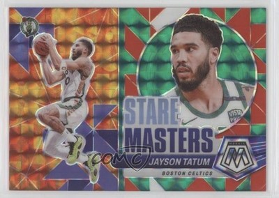2023-24 Panini Mosaic Stare Masters Teal Prizm 32/75 Jayson Tatum #6 01qb