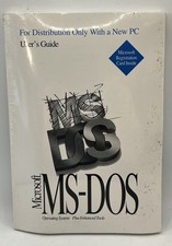 Vintage Microsoft MS-DOS OEM User s Guide 3.5 Floppy Disks COA Sealed NOS