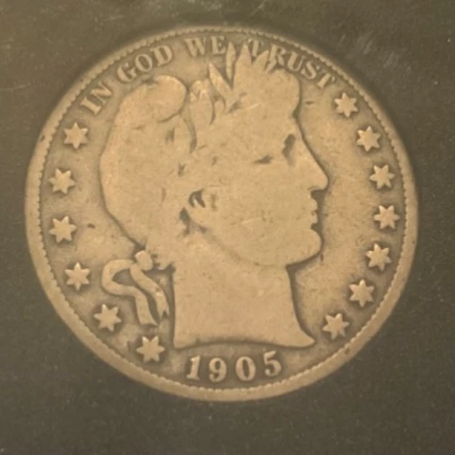 1905 S BARBER 90% SILVER HALF DOLLAR ~ NICE COIN from Grandpa’s Coin Collection!