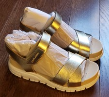 Cole Haan ZeroGrand Sandal II God Metalic Lea...