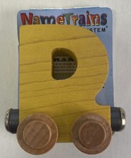 Maple Landmark Inc. 100047 NameTrains "D" Yellow Wooden Letter Car