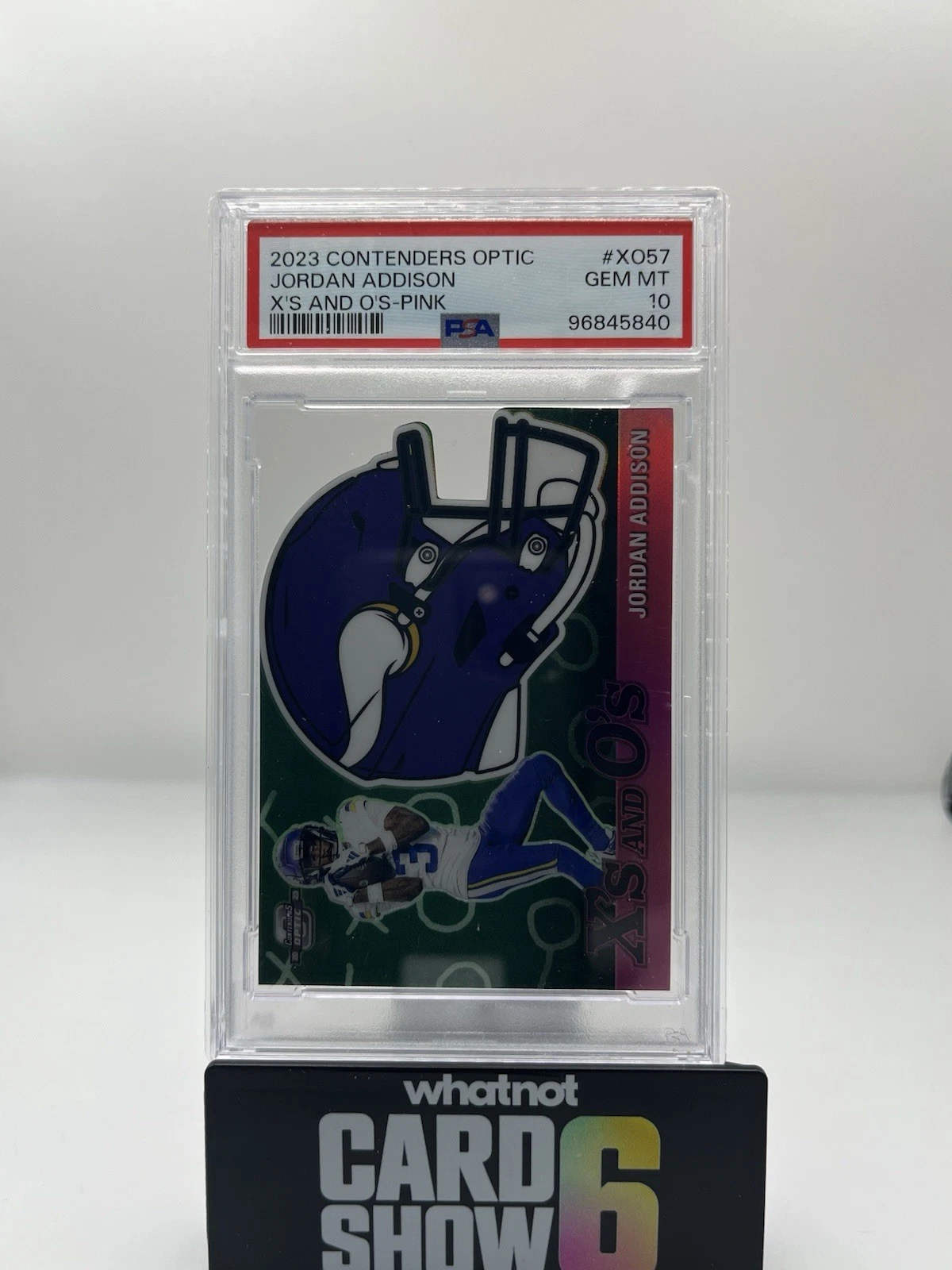 Jordan Addison Panini Contenders Optic Xs and Os #XO57 Pink