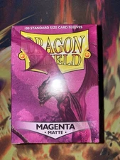 Matte Magenta 100ct Dragon Shield Sleeves Standard Size