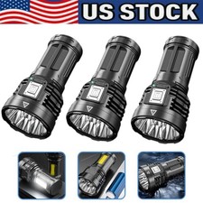 Super Bright 12000000LM Torch 8 LED Flashlight USB Rechargeable Tactical lights