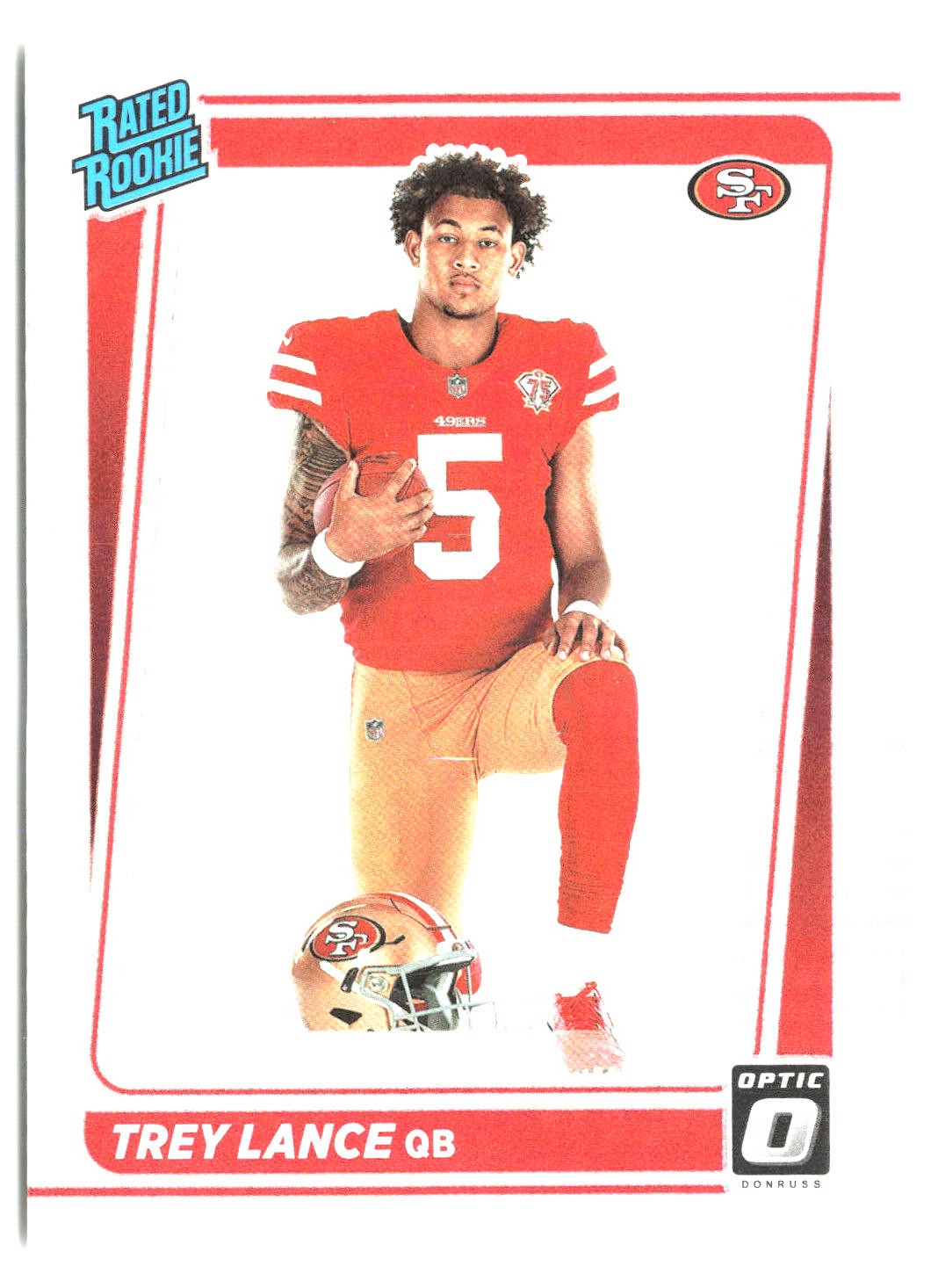 2021 Donruss #P-254 Trey Lance Optic Rated Rookie Preview Holo