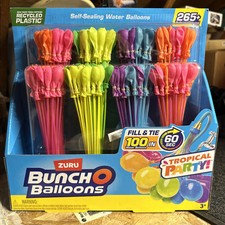 ZURU Bunch O Balloons Rapid Fill, Self-Sealing Water Balloons 265 Ballons NIB