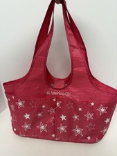 American Girl Doll Carrying Bag for Two 18  Dolls Pink White Stars