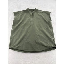 FIGS Scrub Top S Rafaela Sleeveless Technical Collection Olive Green WXXSW1003