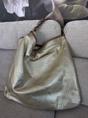 Russells & Bromley Tasche Damen Leder Gold Handtasche Schulter