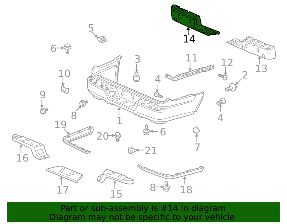 Honda Ridgeline original 2009-2014 - Soporte L paso trasero 71575-SJC-A10 Foto 2 de 2
