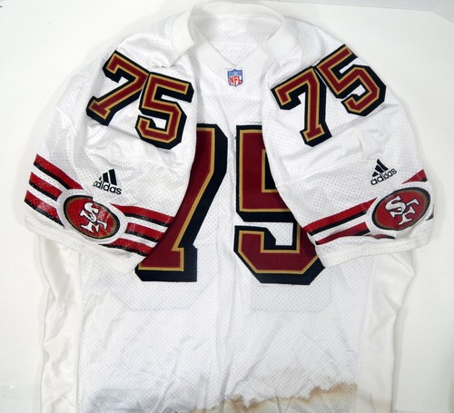 2000 San Francisco 49ers Greer #75 Game Issued White Jersey 50 DP30225 - Bild 3 von 5