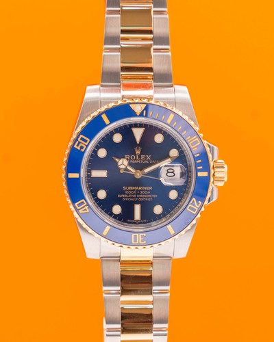 Rolex Submariner Date 40mm 116613LB Bluesy Two Tone Yellow Gold 2018