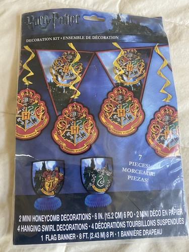 Harry Potter Hogwarts 7pc Mini Honeycomb Party Birthday Decoration Supply Kit - Picture 1 of 11