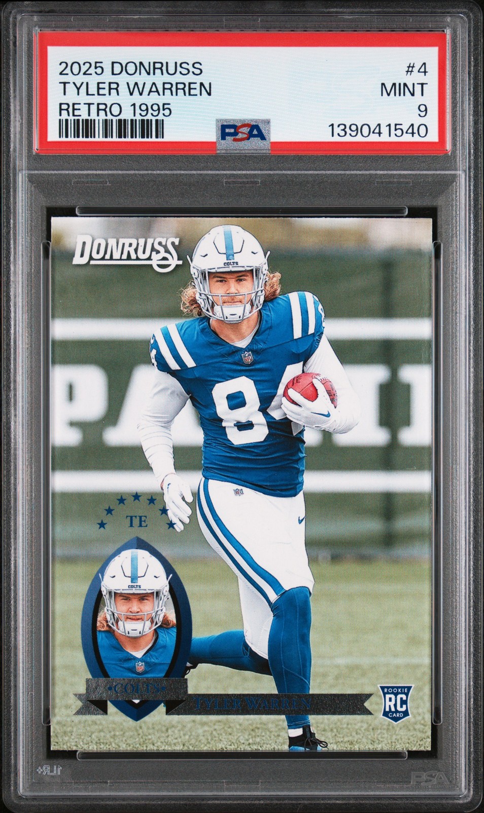 Tyler Warren #4 2025 Donruss Elite Football Extra Edition
