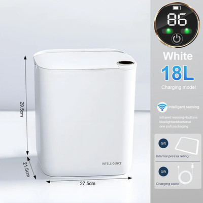 20L Smart Sensor Mülleimer Mit Display Typ-C Aufladen Automatische Abfallleimer 
