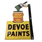 Vintage Hardware Paint Sign - Porcelain Devoe House Paint Store Gas Pump Sign