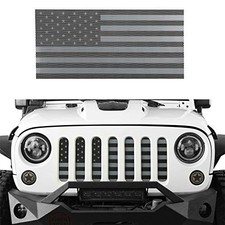 Front Grill Mesh Grille Insert US Flag Old Glory for 2007-2018 Jeep Wrangler