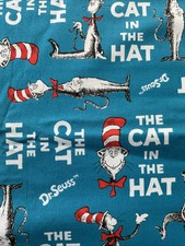 Dr Seuss Cat In The Hat Fabric Robert Kaufman 44 X 72 2 Yards10796