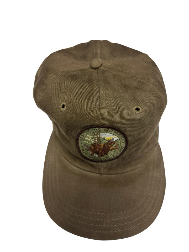 De colección Polo Ralph Lauren Deportista Oso Parche Sombrero Hecho en EE. UU. Oliva Sarga Gorra Foto 2 de 4