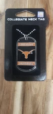 Texas Longhorn Neck Dog Tag Chain Necklace New Siskiyou New In Package
